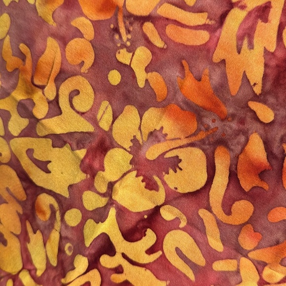 Tangerine Temple Tropical Cover Up Wrap Sarong - Picture 4 of 12